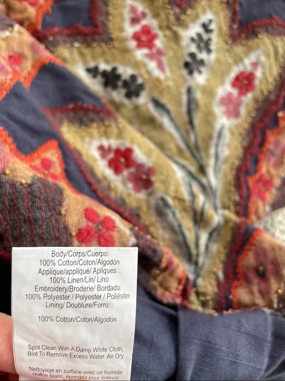 Pottery Barn set of 2 cushion covers 24x24” Linen Paisley embroidery pillow